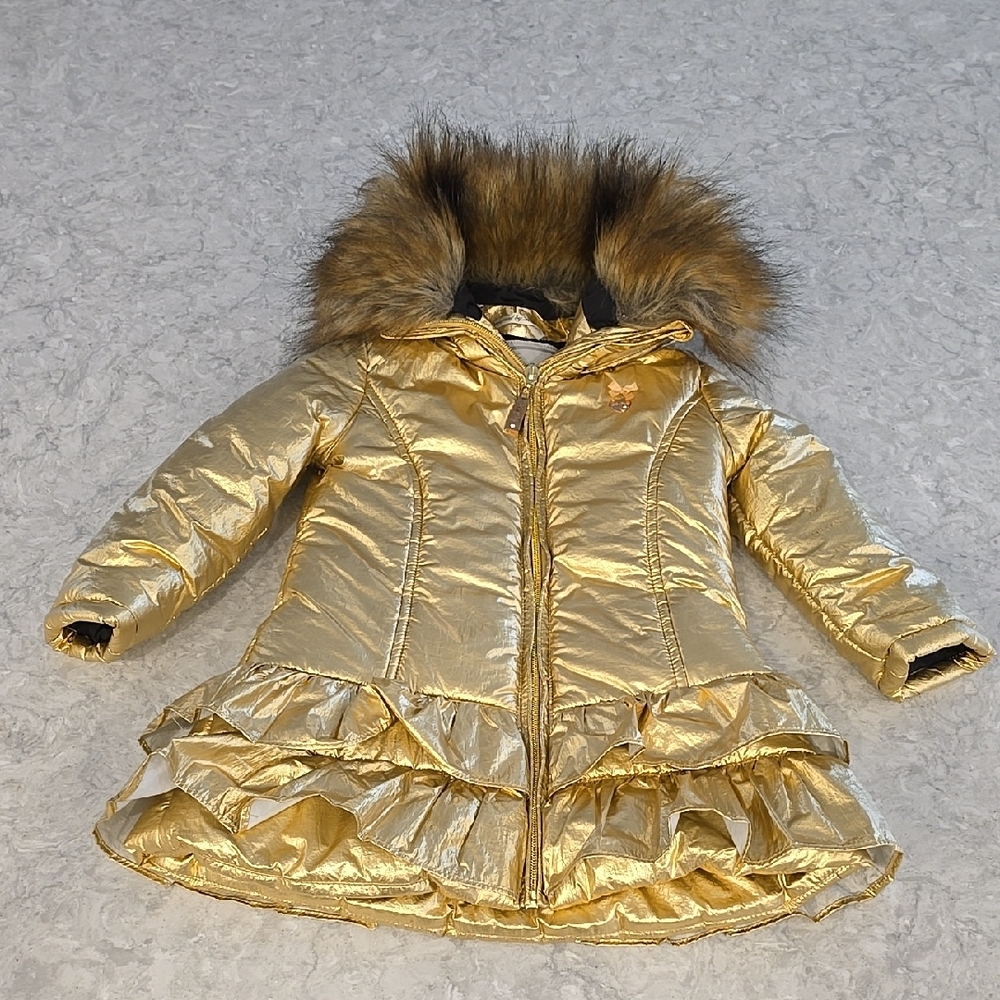 Glamorous Gold and Black Coat